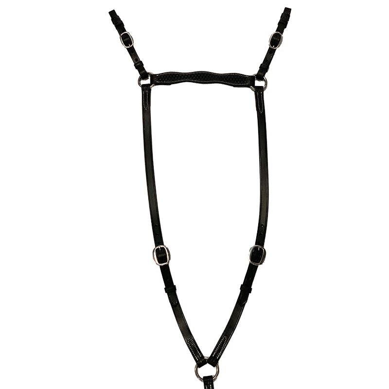 Marsh Carney Breastplate w Scalloped Basket Stamped Wither