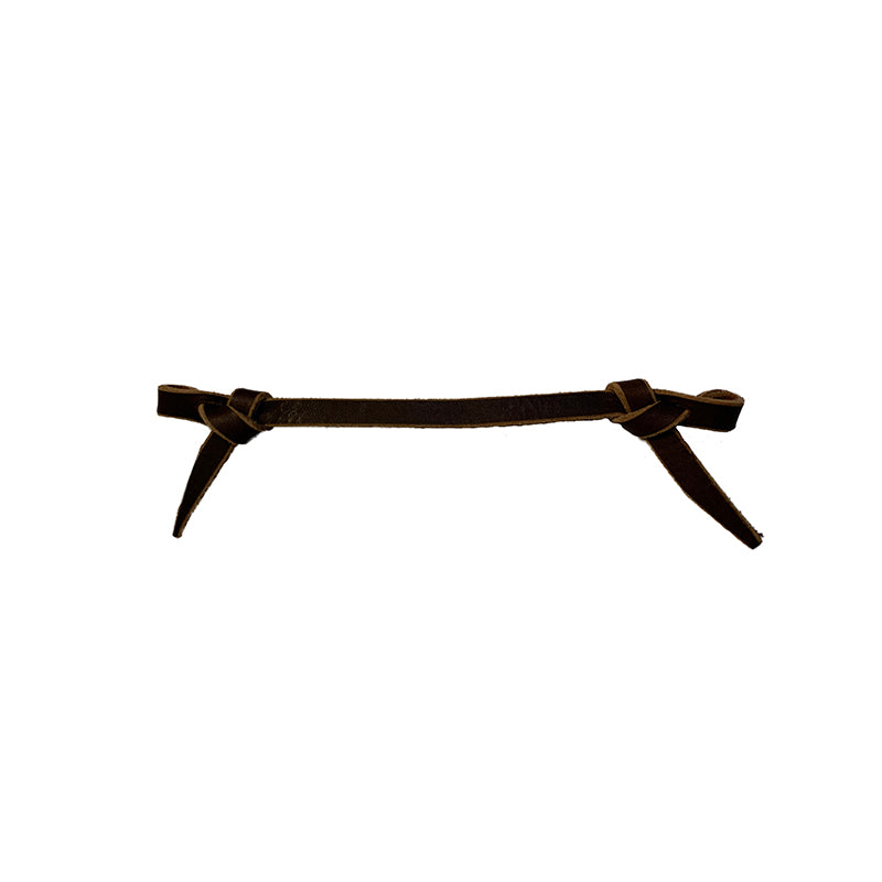 Aus Made Leather End Tie Curb Strap
