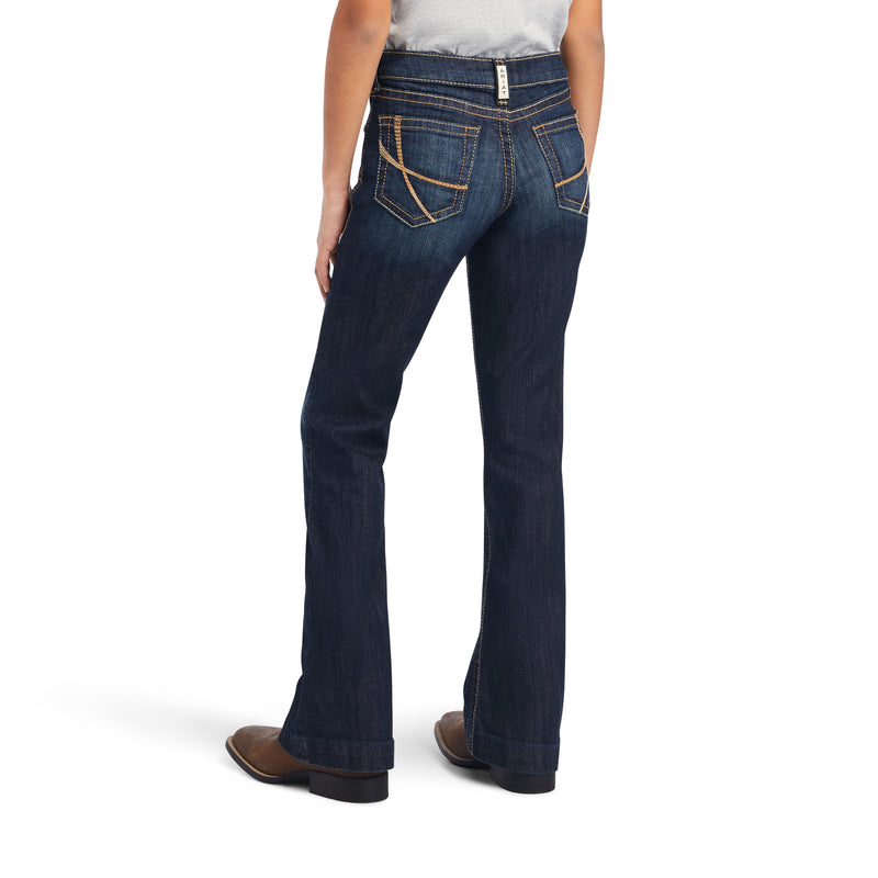 Ariat Girls Real Trouser Wide Leg Maggie Nightshade Jean