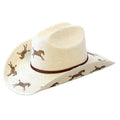Sunbody Kids Running Horse Cattleman Palm Straw Hat
