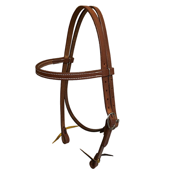 Aus Made Plain Harness Leather Work Bridle w Lace Ties