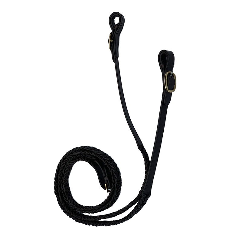 Hy Ride Leather Plaited Rein