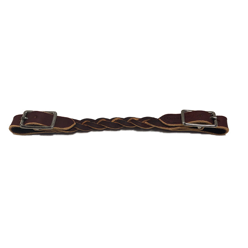 Aus Made Leather Plaited Curb Strap