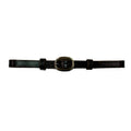 Aus Made Plain Leather Curb Strap with Buckle
