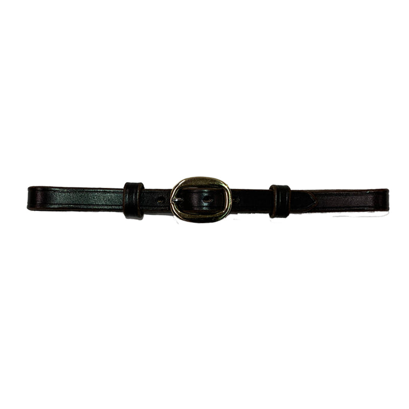 Aus Made Plain Leather Curb Strap with Buckle