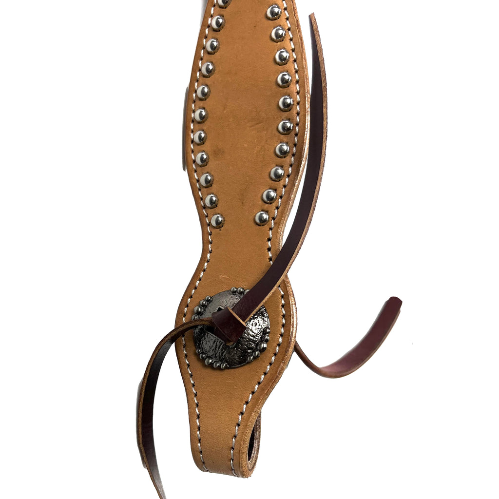 Ezy Ride Bridle Brow with Dots and Silver Buckle 2 Tone