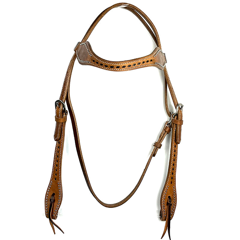 Ezy Ride Bridle Shaped Brow with Lace and Dots