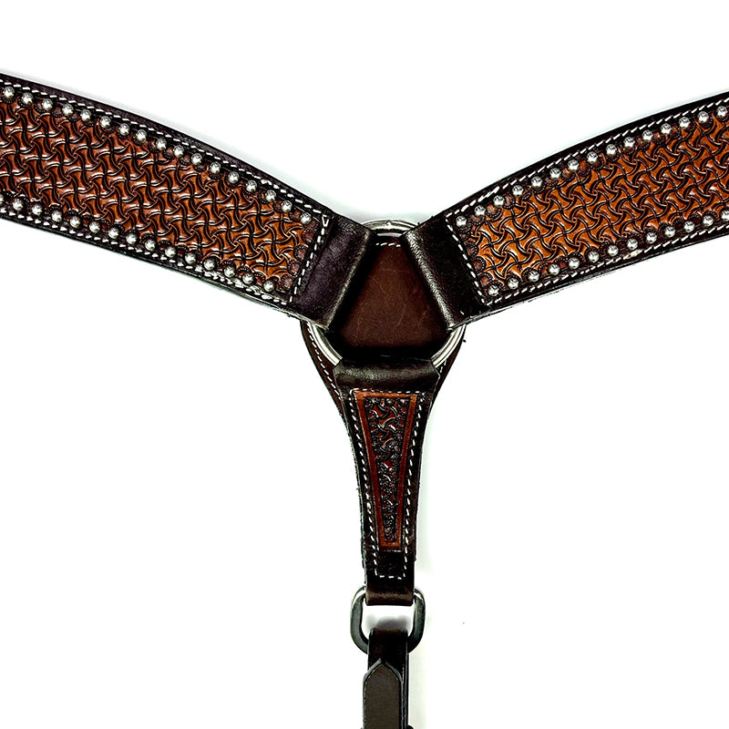 Ezy Ride Breastplate Shaped with Dots and Stamping