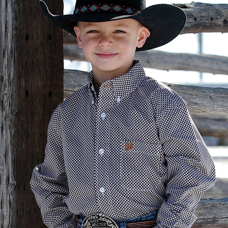 Cinch Boys Print L/S Shirt