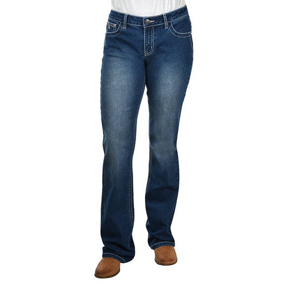 Pure Western Wmns Skylar Relaxed Rider Jean