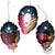 Texas Western Feather Ornament 3pc