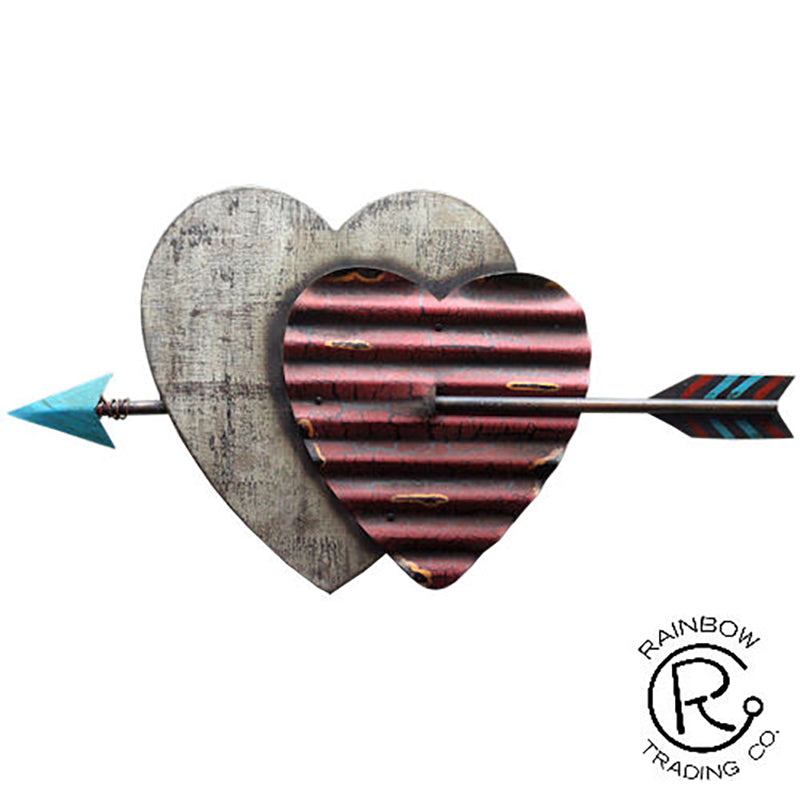 Double Heart Plaque