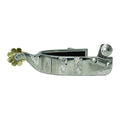 Rubber Inlayed SS Brushed Roper Spur