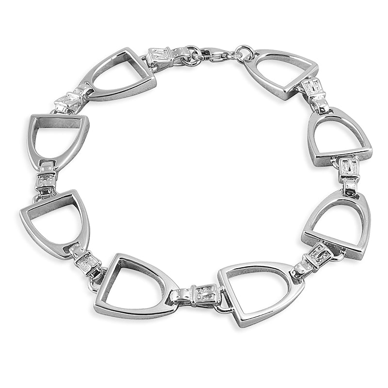 Kelly Herd Large Stirrup Bracelet
