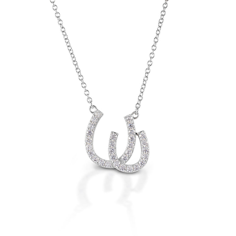 Kelly Herd Double Horseshoe Necklace