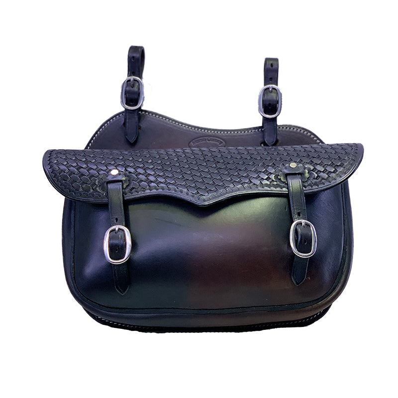 Marsh Carney Saddle Bag w Basket Stamp Flap