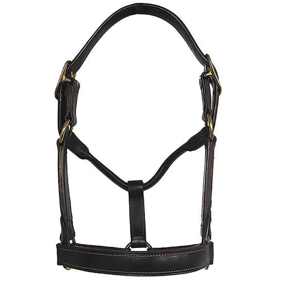 Aus Made Stallion Double Head Rolled Throat Leather Halter