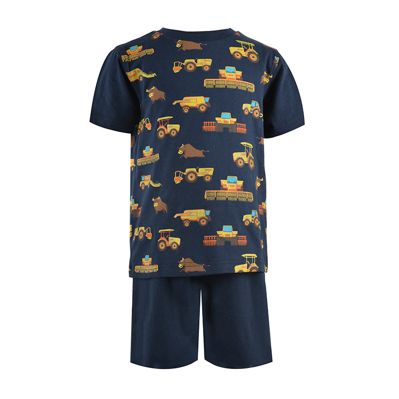 TC Boys Tractor Ride Glow in the Dark Pjs