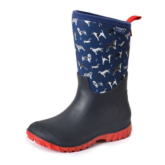 TC Wmns Froggers Munro Dog Sketch Gumboot