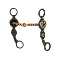 Southwest Copper Twisted Snaffle Floral Bit