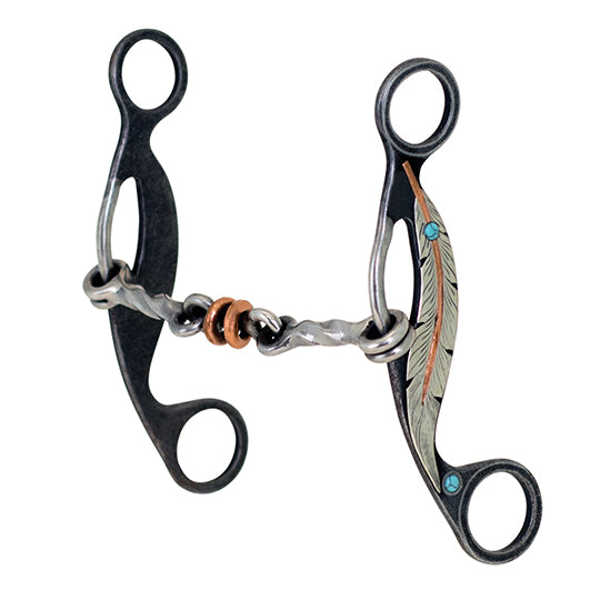 Feather Shank Square Twist with Dog Bone Gag Bit