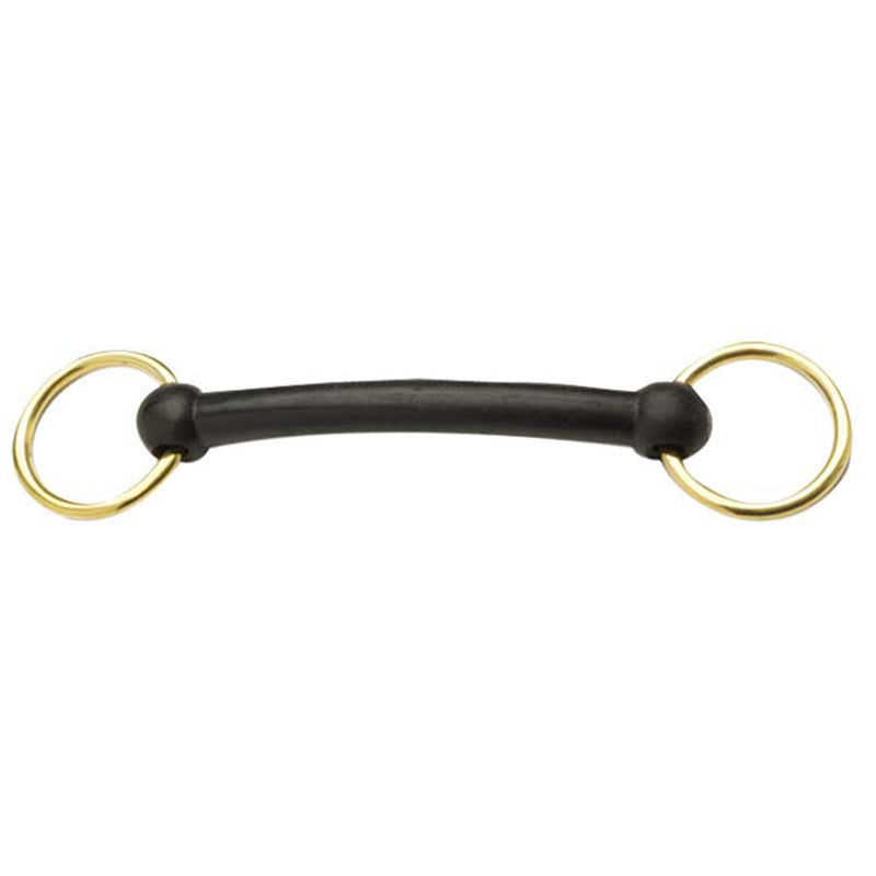 Brass Ring Nylon Snaffle Bit