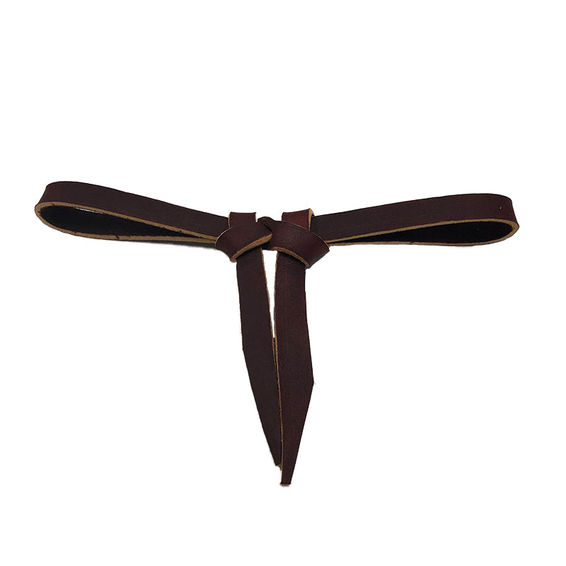 Aus Made Leather Centre Tie Curb Strap
